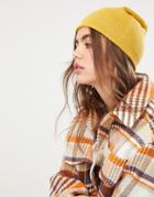 Pieces Cashmere Beanie - Yellow