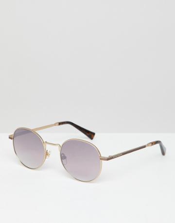 Hawkers Moma Round Sunglasses In Gold