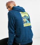 The North Face Back Print Hoodie In Navy