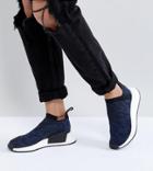 Adidas Originals Nmd Cs2 Shadow Knit Sneakers In Navy - Navy
