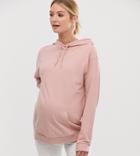 Asos Design Maternity Ultimate Hoodie In Pink