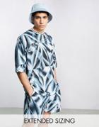 Asos Dark Future Oversized T-shirt With All Over Graphic Print - Part Of A Set-black