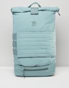 Adidas Originals Roll Top Backpack In Bluegrass - Multi