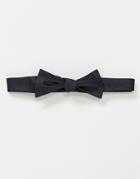 Asos Design Self Bow Tie In Black