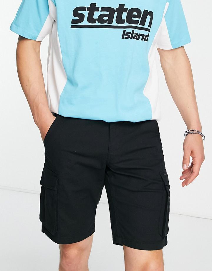 Only & Sons Ripstop Cargo Shorts In Black