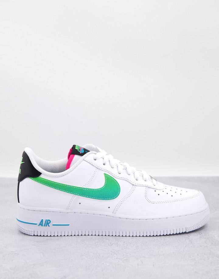 Nike Air Force 1 '07 Lv8 Sneakers In White/green Strike