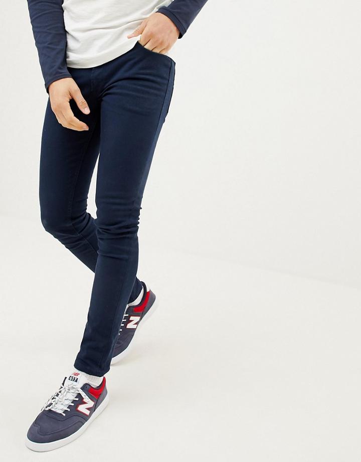 Jack & Jones Skinny Jeans In Navy Colored Denim - Navy