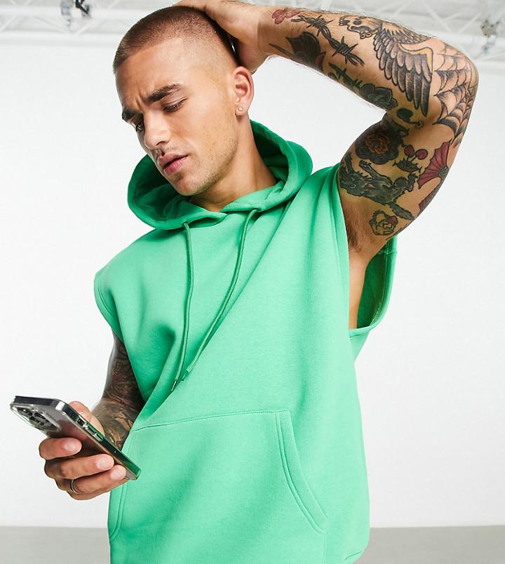 Hiit Sleeveless Hoodie In Green