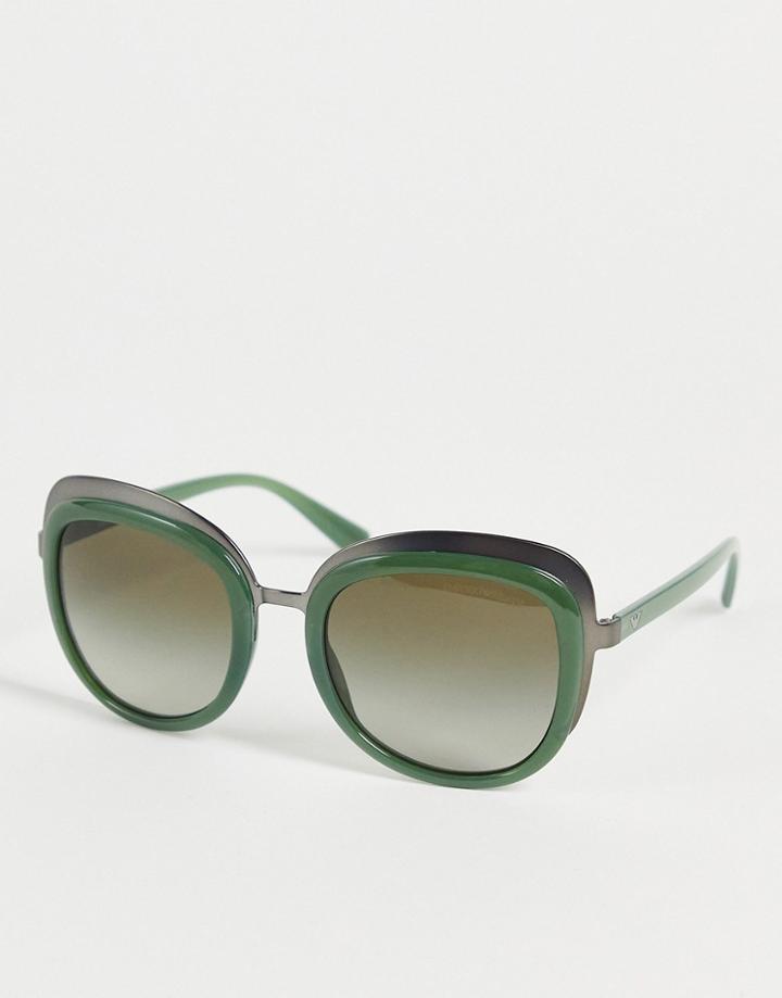 Emporio Armani Oversized Sunglasses-green