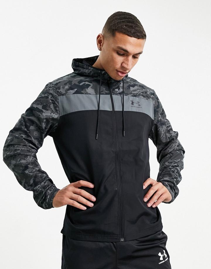 Under Armour Sportstyle Windbreaker In Gray Camo-grey