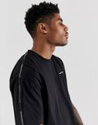 Good For Nothing Two-piece Oversized T-shirt In Black With Logo Taping - Black