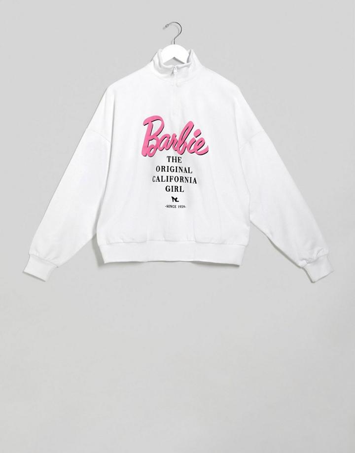 Asos Design Lounge Barbie Sweatshirt-white