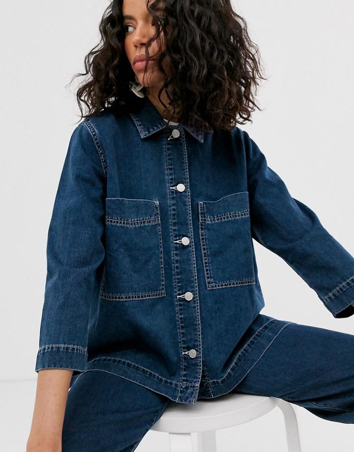Weekday Denim Jacket Two-piece In Dream Blue