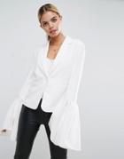 Asos Sleeve Drama Blazer - White
