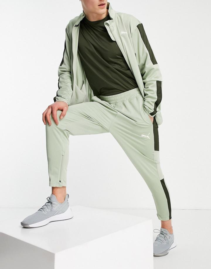 Puma Training Favorite Blaster Sweatpants In Sage-green