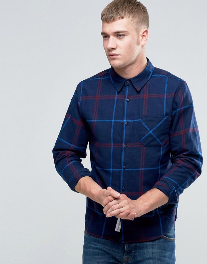 Native Youth Oversized Check Shirt - Black