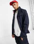 Tommy Hilfiger Tech Stand Collar Harrington Jacket In Navy