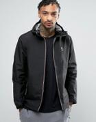 Luke 1977 Raleigh Hooded Jacket Sport Zip In Black - Black