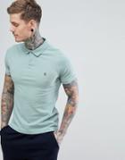 Original Penguin Pique Raised Rib Polo Slim Fit Small Logo Slim Fit In Light Blue - Blue