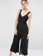 C/meo Collective Jumpsuit With Strap Detail - Black