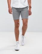 Common People Oxford Check Shorts - Blue