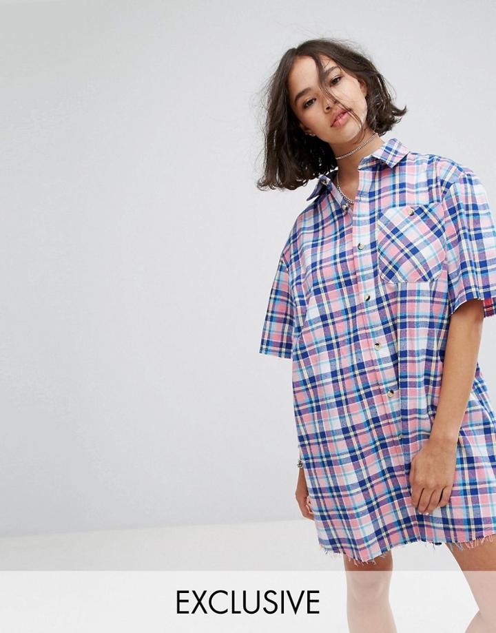 Reclaimed Vintage Inspired Shirt Dress - Multi
