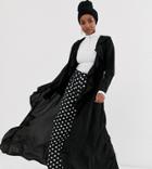 Verona Frill Front Duster Jacket In Black