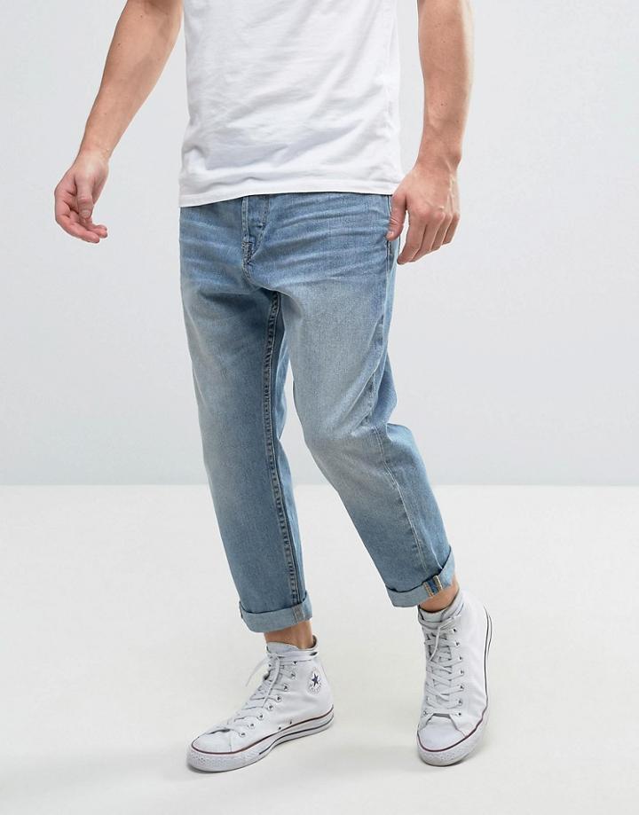 Only & Sons Anti Fit Cropped Jeans - Blue