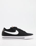 Nike Court Legacy Canvas Sneakers In Black