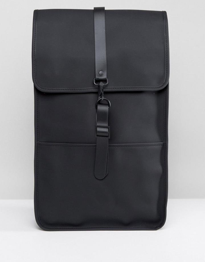 Rains Waterproof Backpack In Black - Black