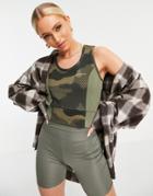 Columbia Windgates Cropped Tank In Camo-green