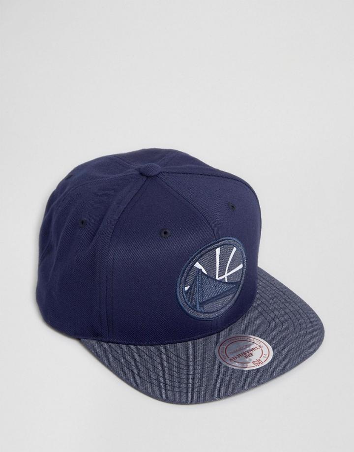 Mitchell & Ness Snapback Cap Golden State Warriors - Navy