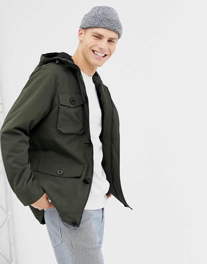 Brave Soul Premium 4 Pocket Padded Jacket - Green