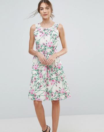 Uttam Bouitque Floral Midi Dress - Multi