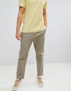 Only & Sons Tapered Fit Chino With Pleat Details - Green
