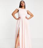 True Violet Plus Cut Out Prom Dress With Pockets In Blush Pink