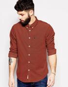 Lee Shirt Button Down Cord Burnt Henna - Burnt Henna