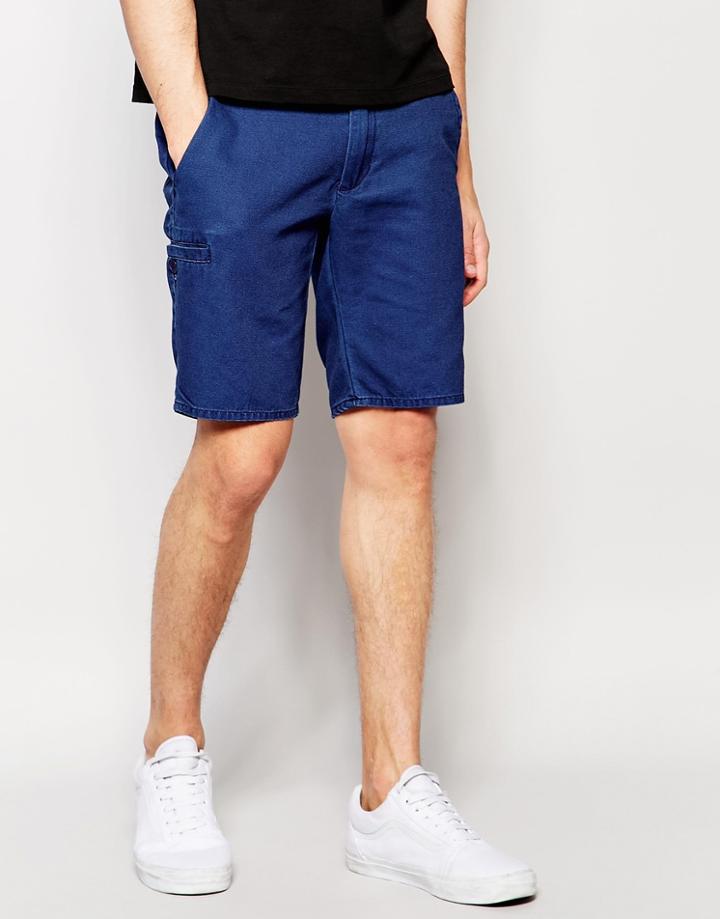 Native Youth Cotton Chino Short - Indigo Wash
