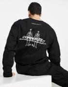 Night Addict Connected Long Sleeve T-shirt-black