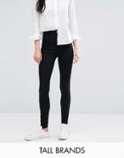 New Look Tall High Waisted Skinny Jeans - Black