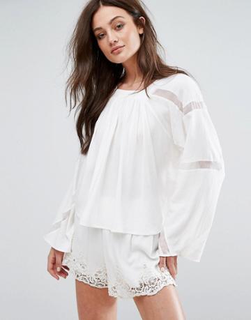 Stevie May Eyes To The Wind Blouse - White