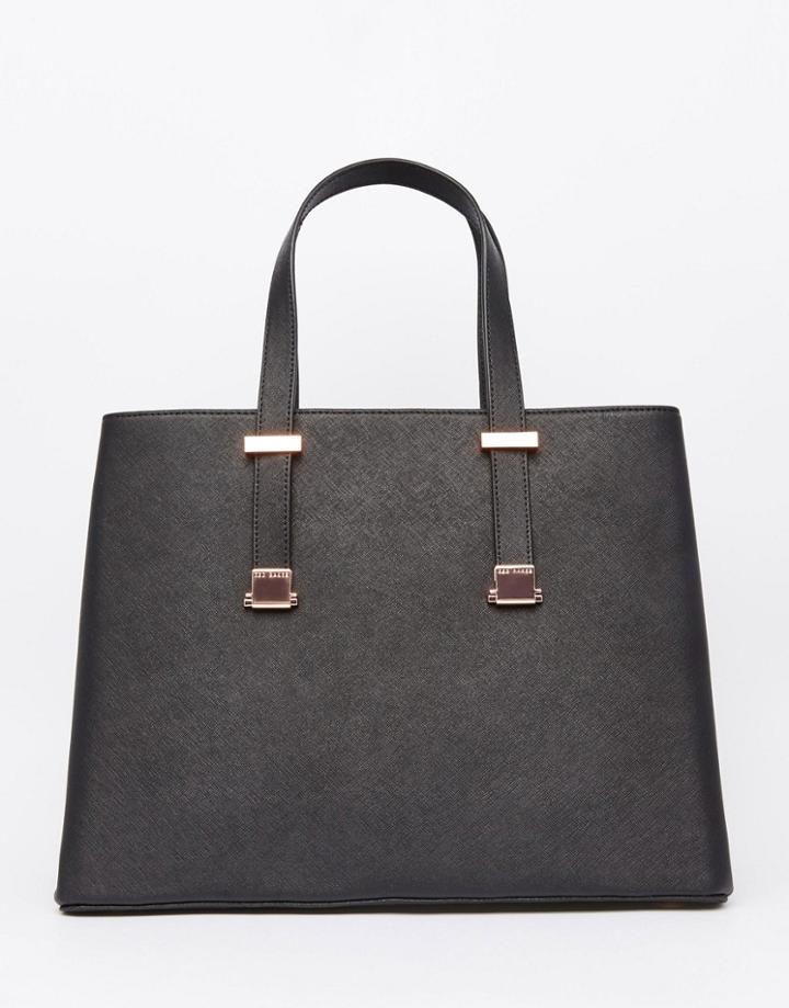 Ted Baker Sevina Crosshatch Tote Bag - Black
