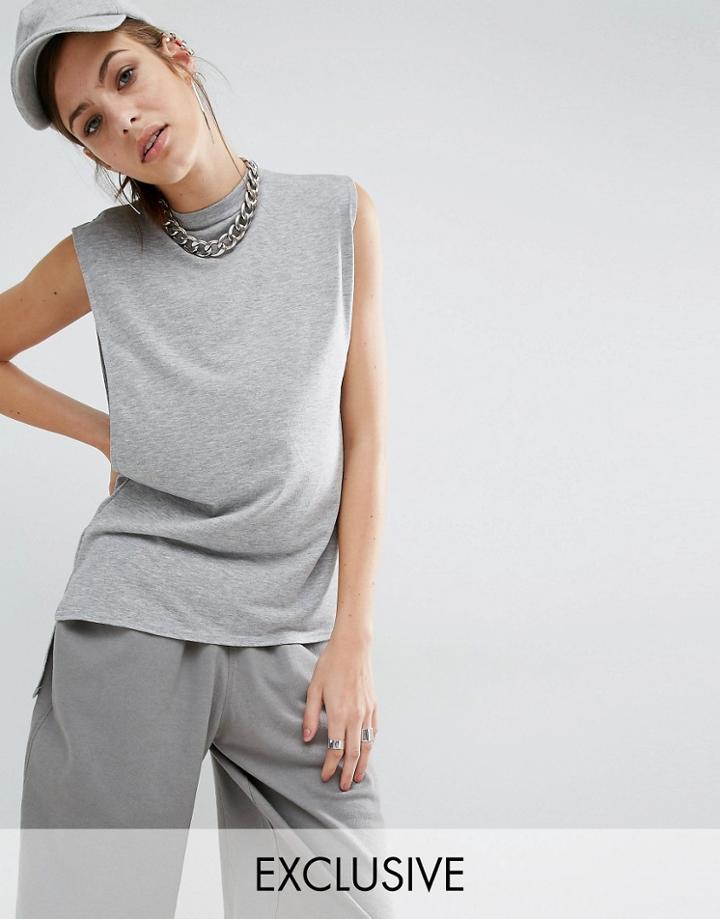 Bones Essential Drop Armhole Tank - Gray
