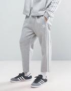 Adidas Originals New York Pack 7/8 Joggers In Gray Bk7292 - Gray