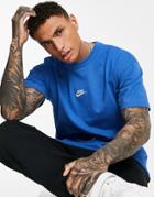 Nike Premium Essentials Oversized Heavyweight T-shirt In Marina Blue