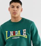 Lonsdale Logo Sweatshirt In Green - Green