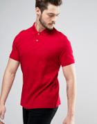 Ben Sherman Basic Plain Regular Fit Polo - Red