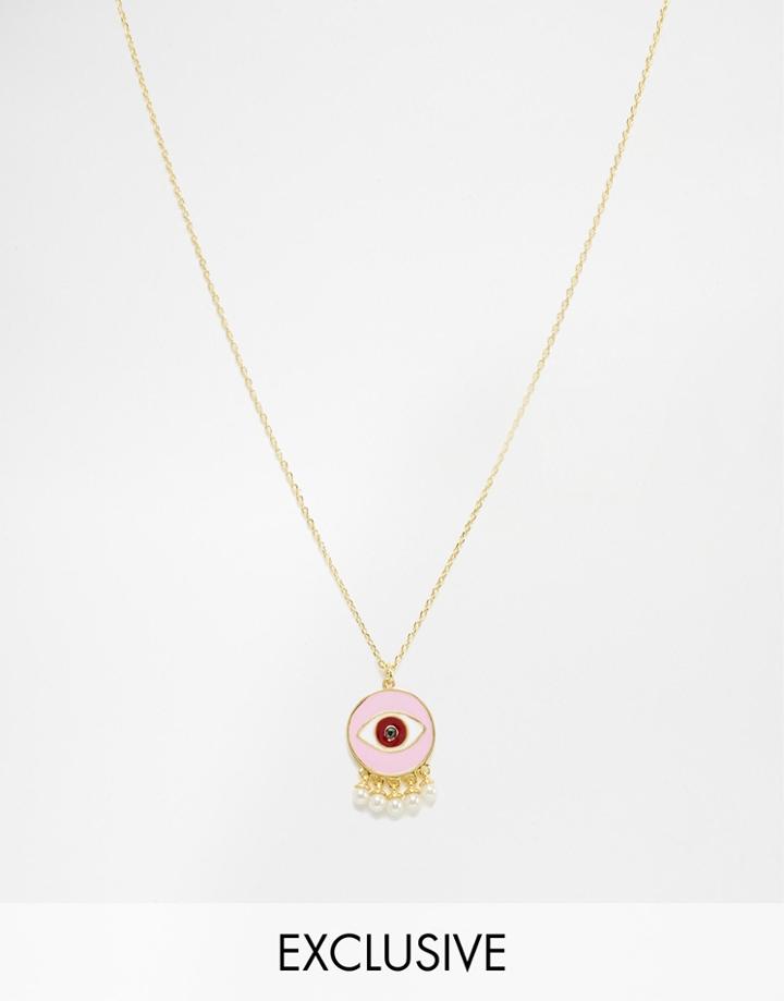 Eyland Zoe Pearl Necklace - Pink