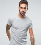 Farah T-shirt With F Logo Muscle Fit Exclusive - Blue