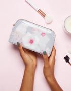 Ted Baker Toiletry Bag In Floral Print - Gray
